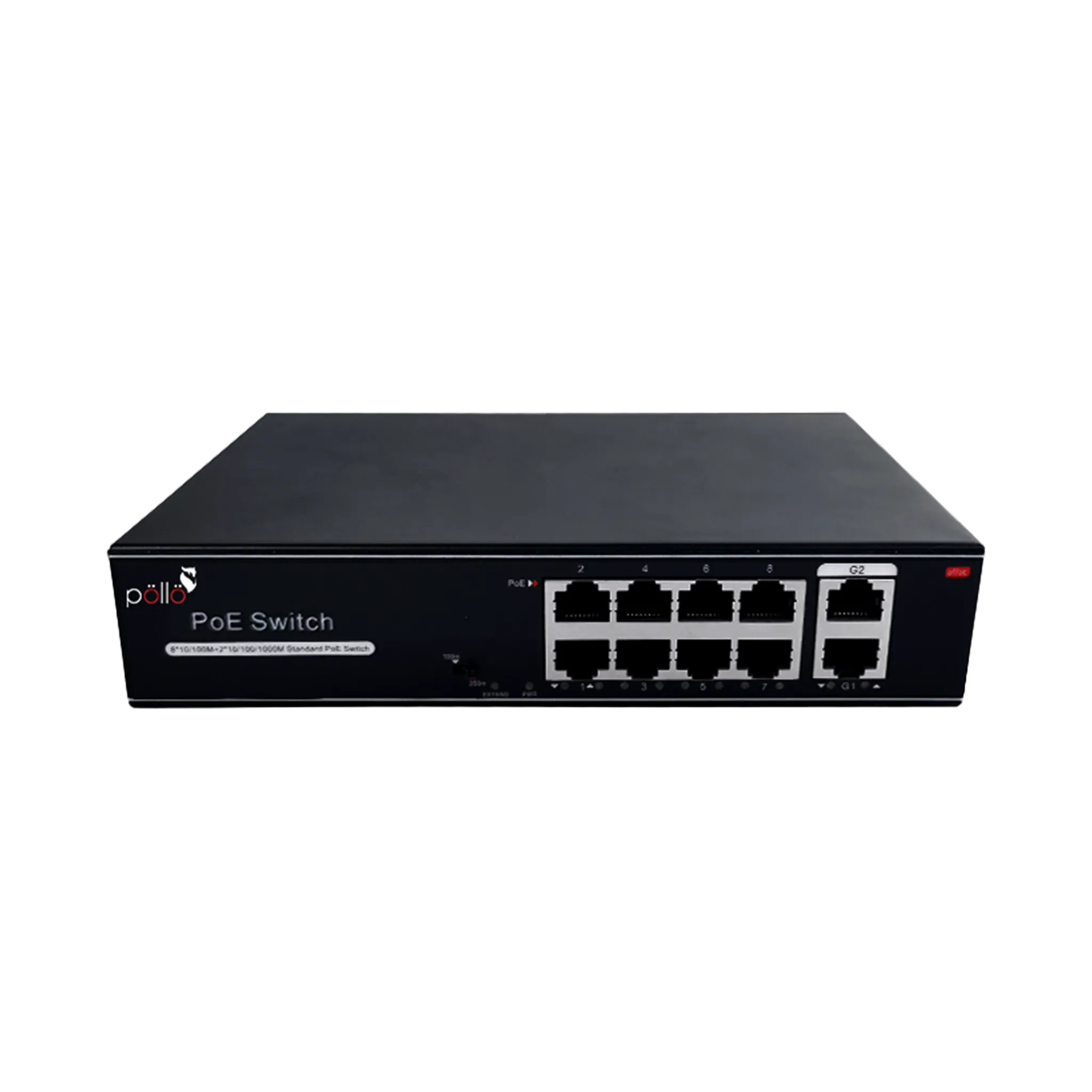 10-Port Megabit PoE Network Switch with Gigabit Uplink