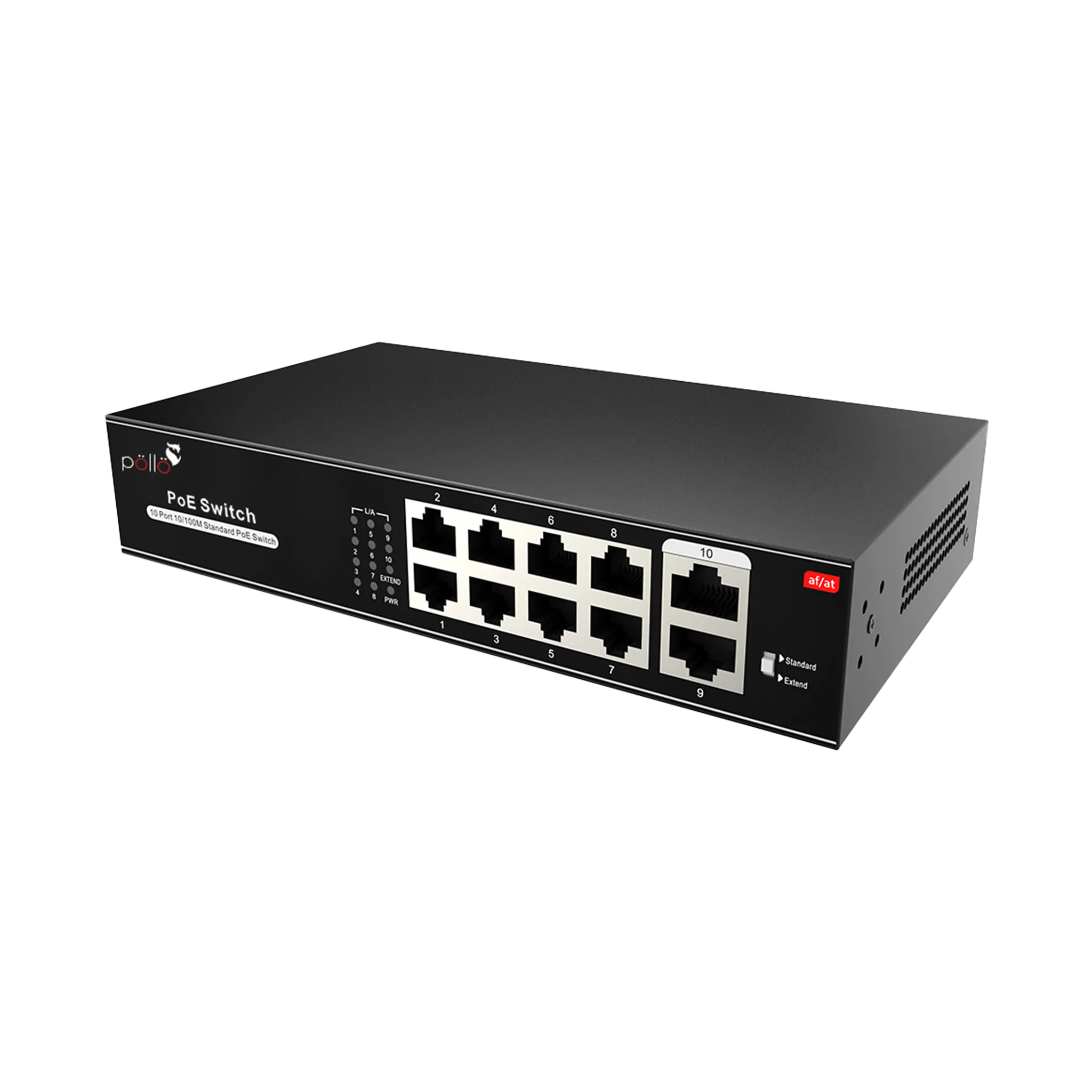 10-Port Megabit PoE Network Switch