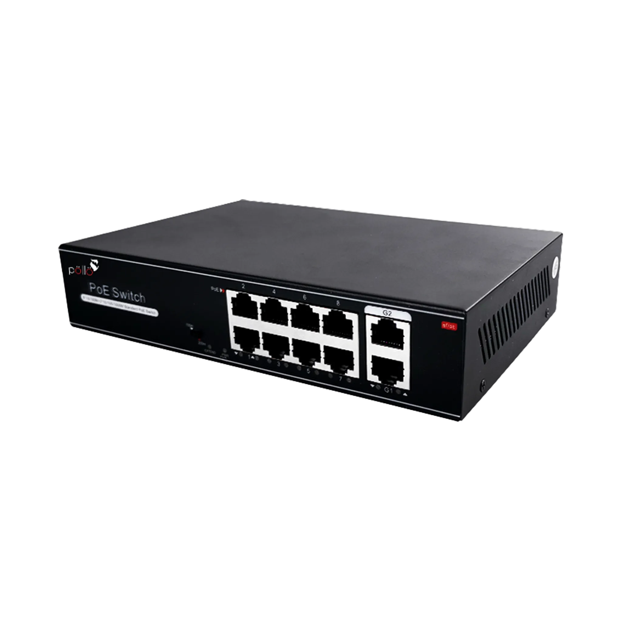 10-Port Megabit PoE Network Switch with Gigabit Uplink