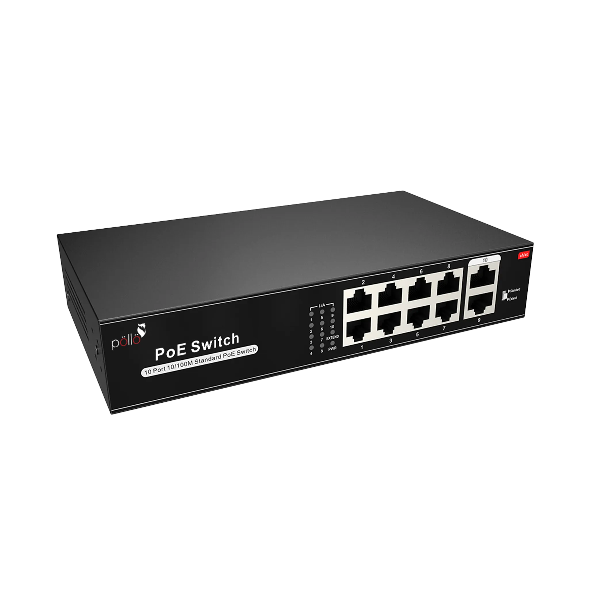 10-Port Megabit PoE Network Switch