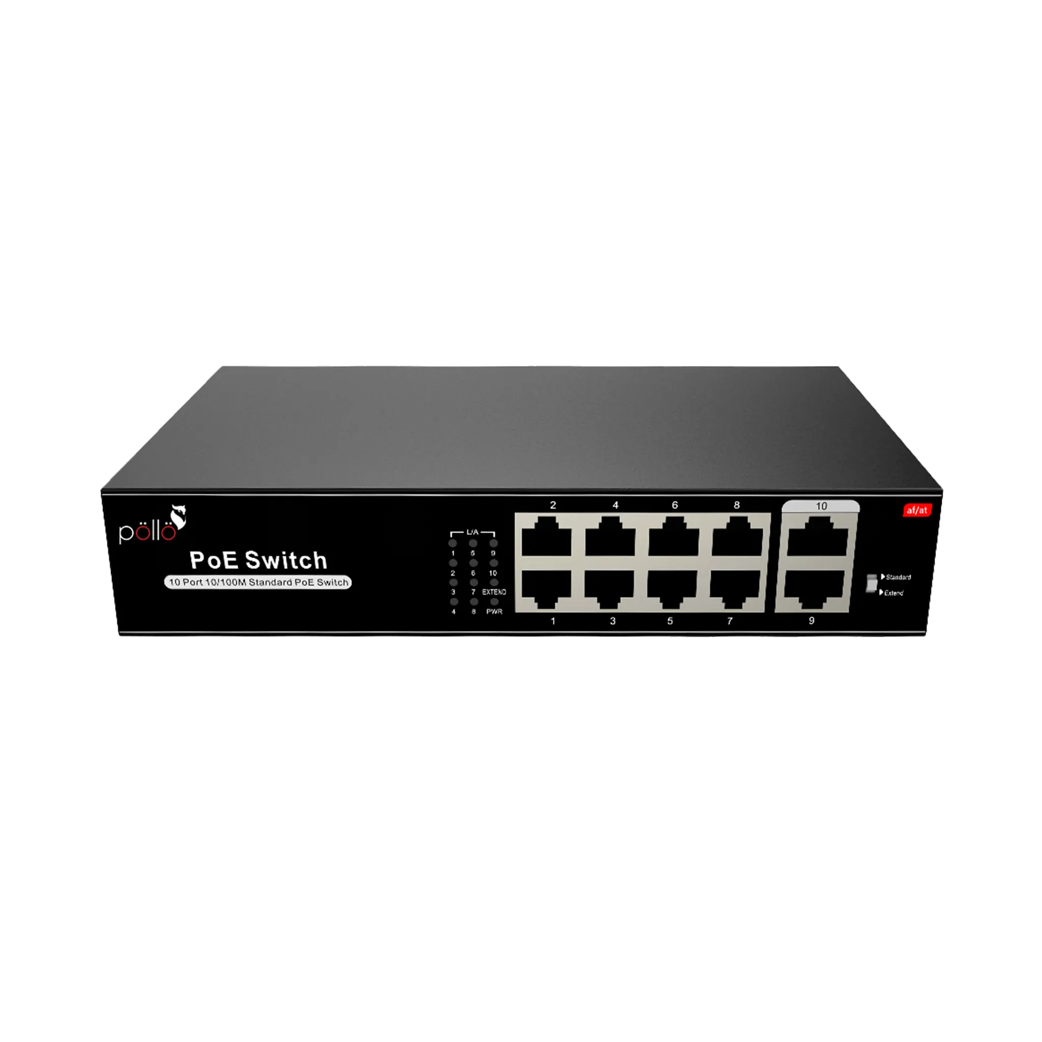 10-Port Megabit PoE Network Switch
